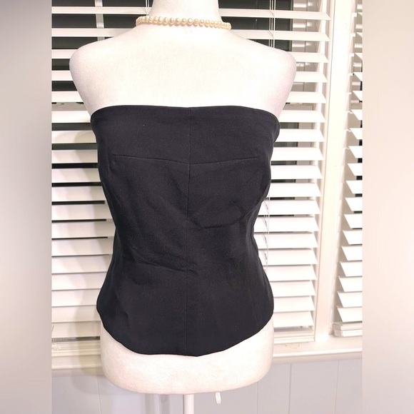 🛍️NWT Rachel Zoe Black Tube Top Size L back zipper - Picture 10 of 10